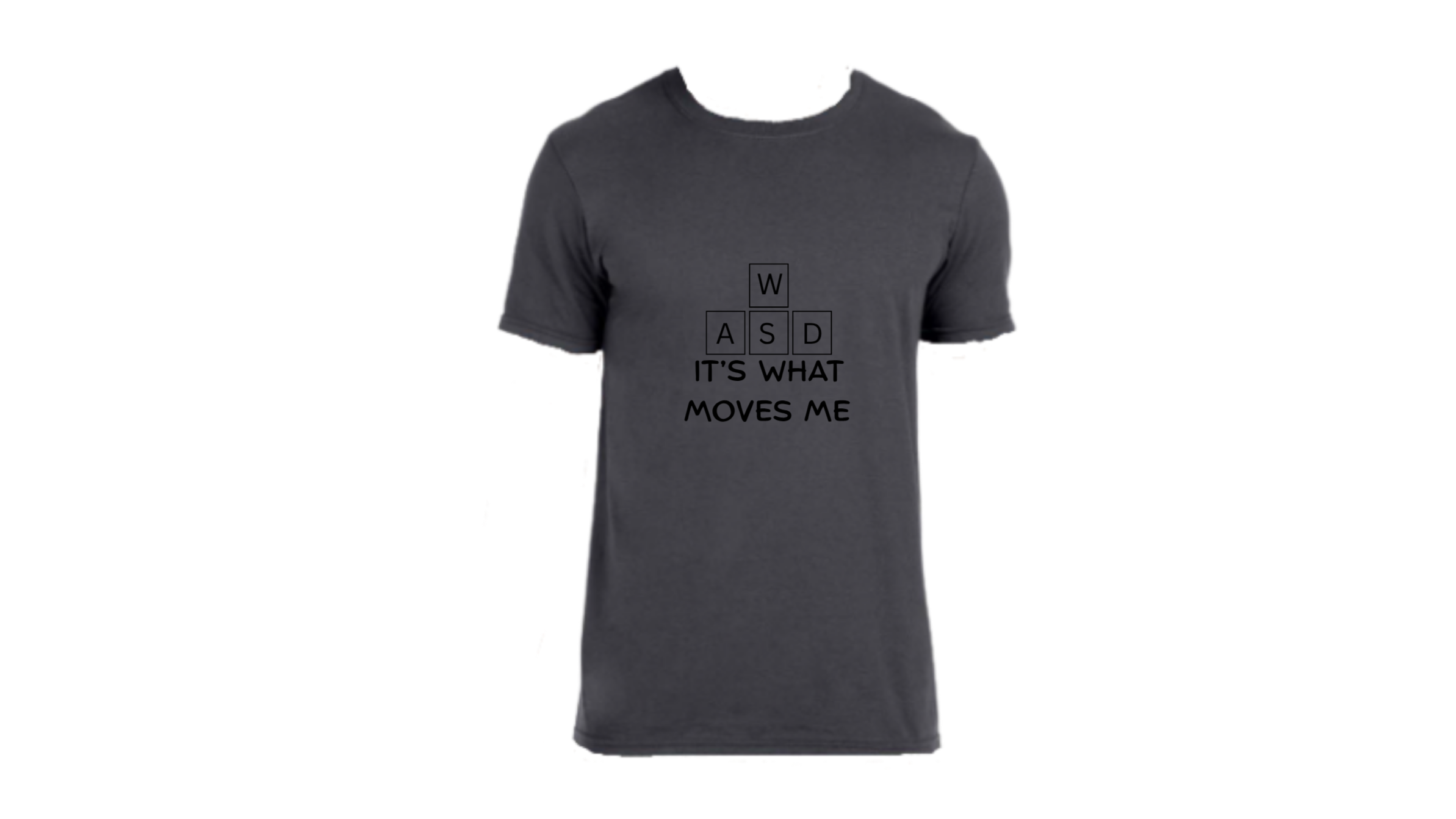 WASD Moves Me - Dark Text
