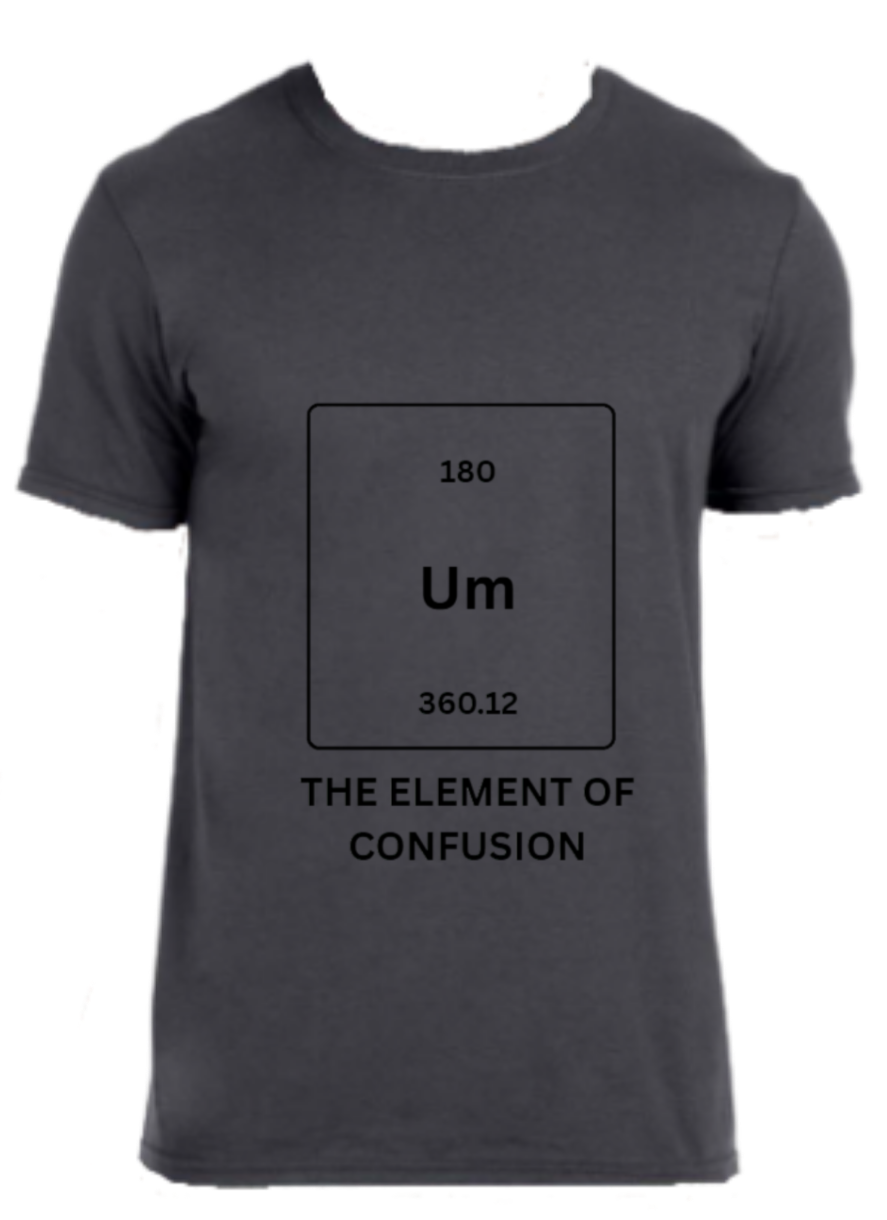 Has the periodic frame of an element of Um (which doesn't exist) stating that it is the element of confusion.